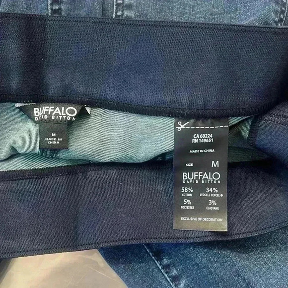 Buffalo By David Bitton Maternity Jeans Womens Size M Dark Wash - Picture 4 of 4